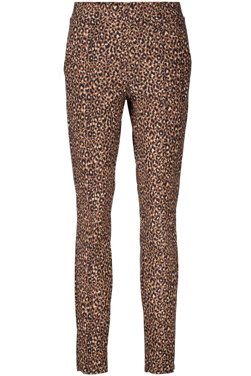 Laura leopard trousers Bruin