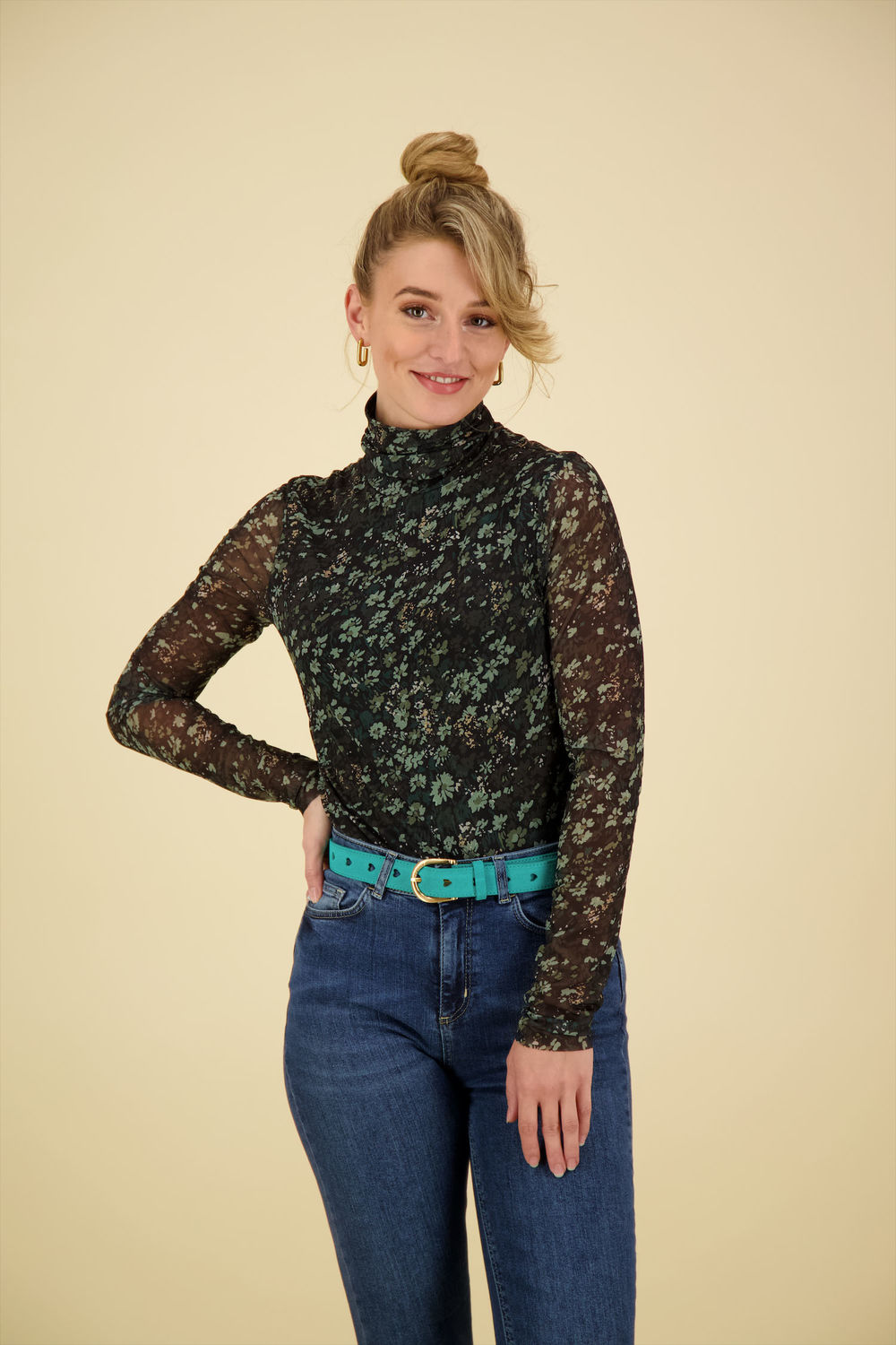 Fabienne Chapot Cut It Out Heart Belt Groen