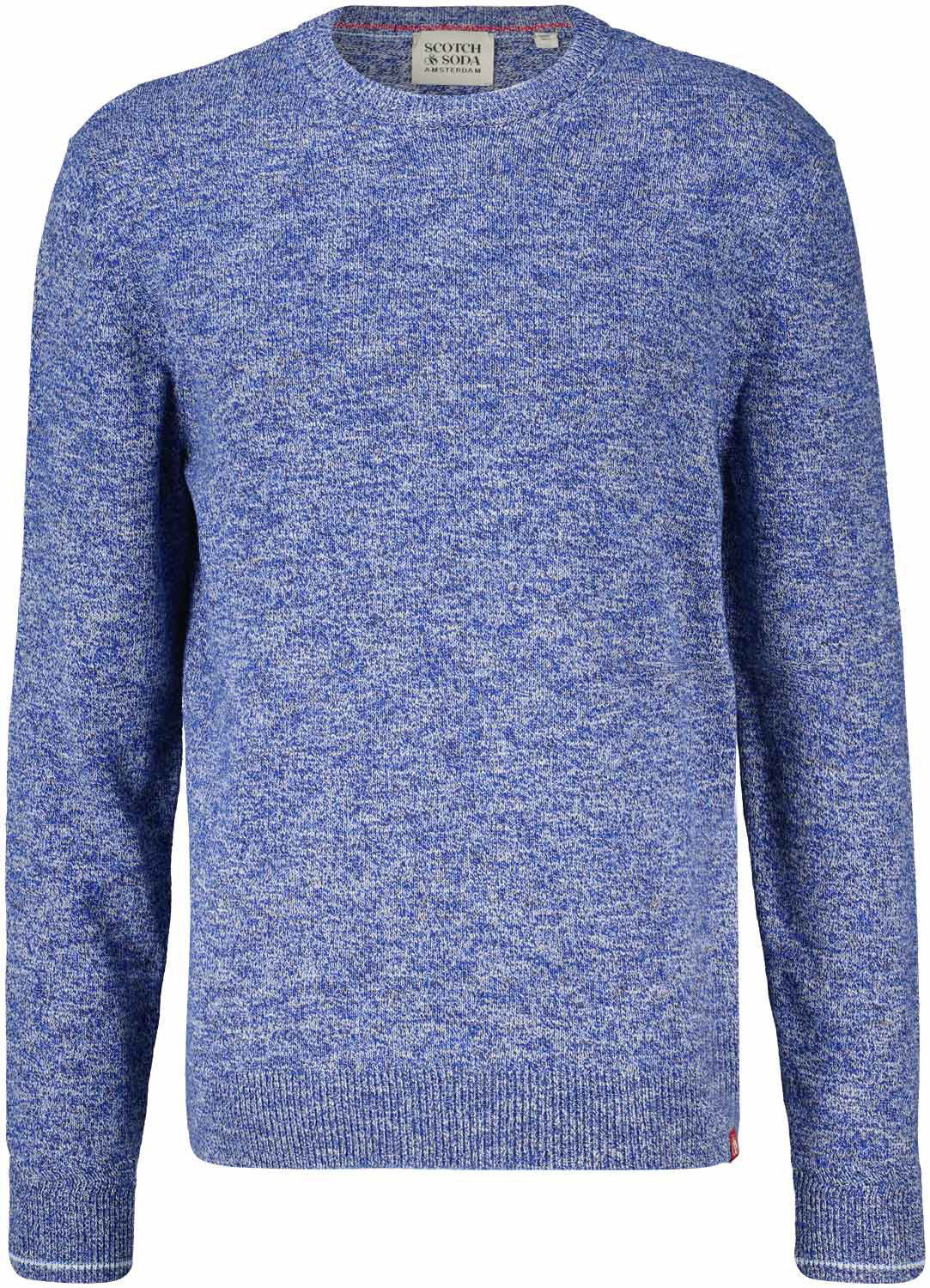 Scotch & Soda Melange crew neck pull over Blauw