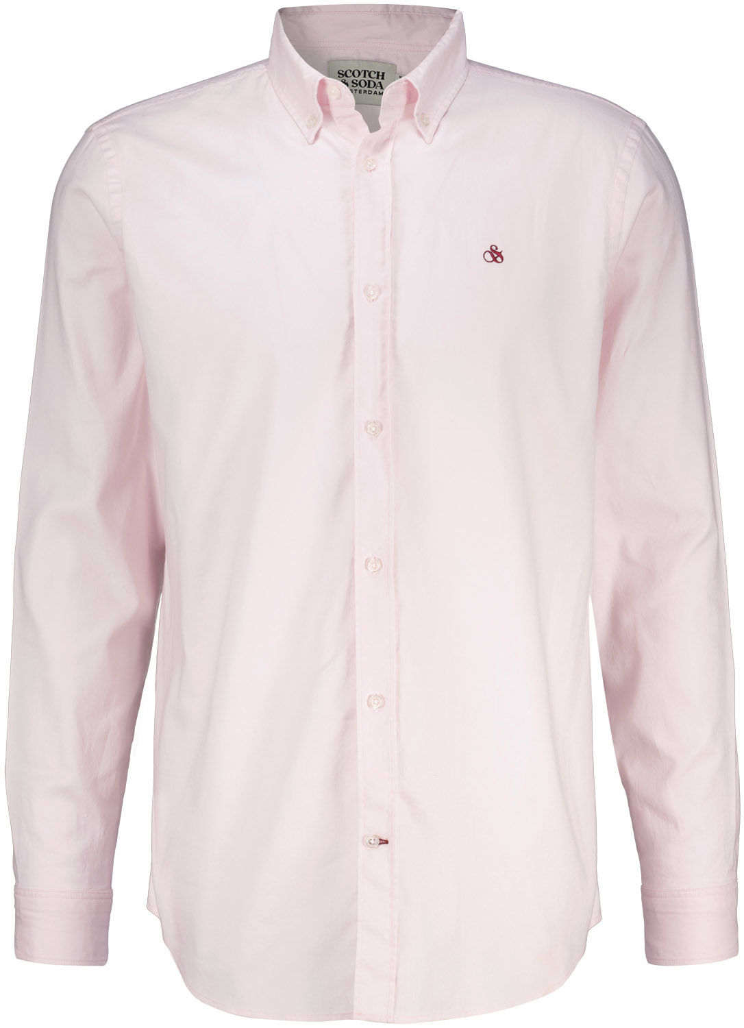 Scotch & Soda Essential Oxford Solid Shirt Roze
