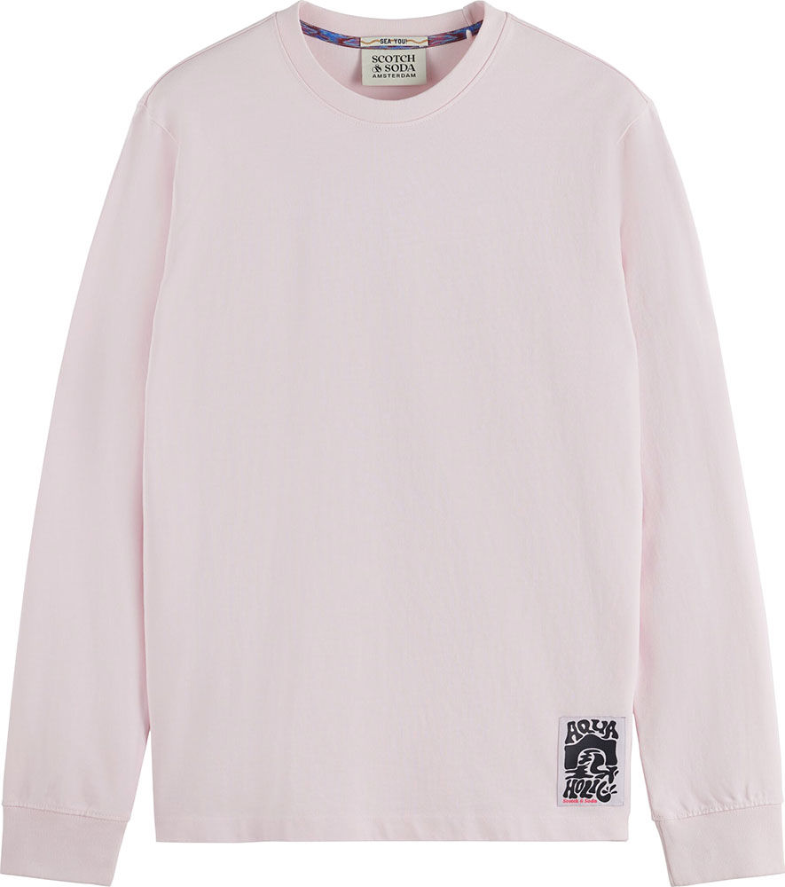 Scotch & Soda Canal Artwork LS T-shirt Rood