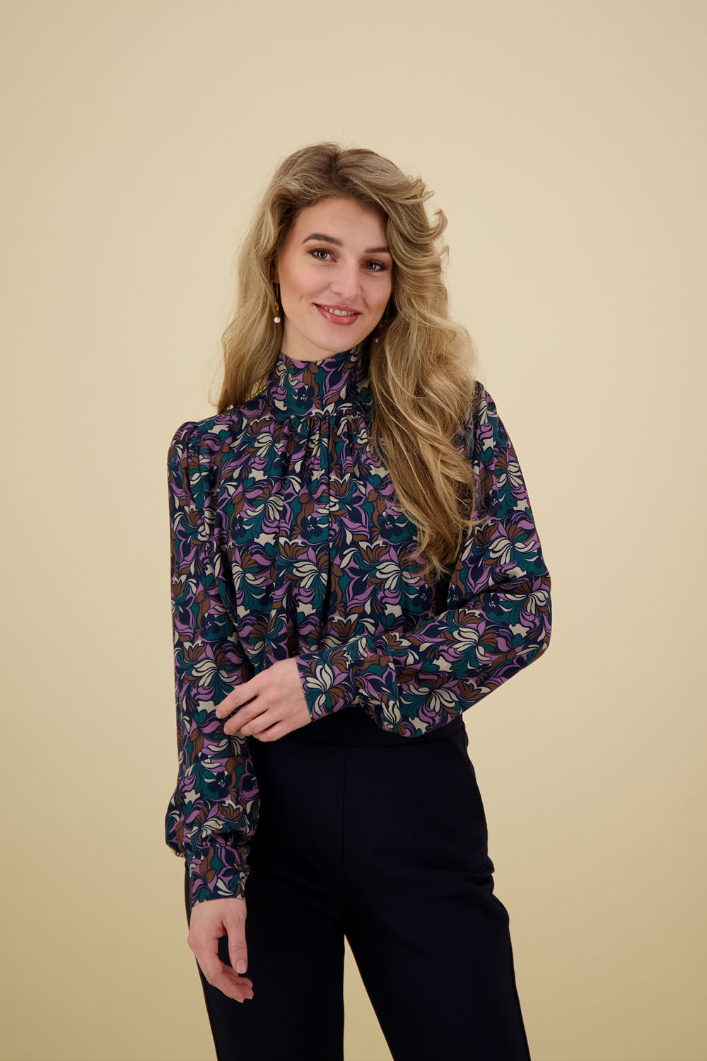 Studio Anneloes Iza mandala crepe top Multi