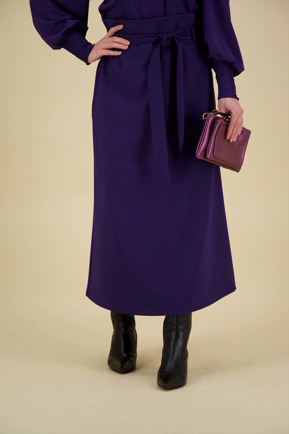 Studio Anneloes Meggie bonded skirt Paars
