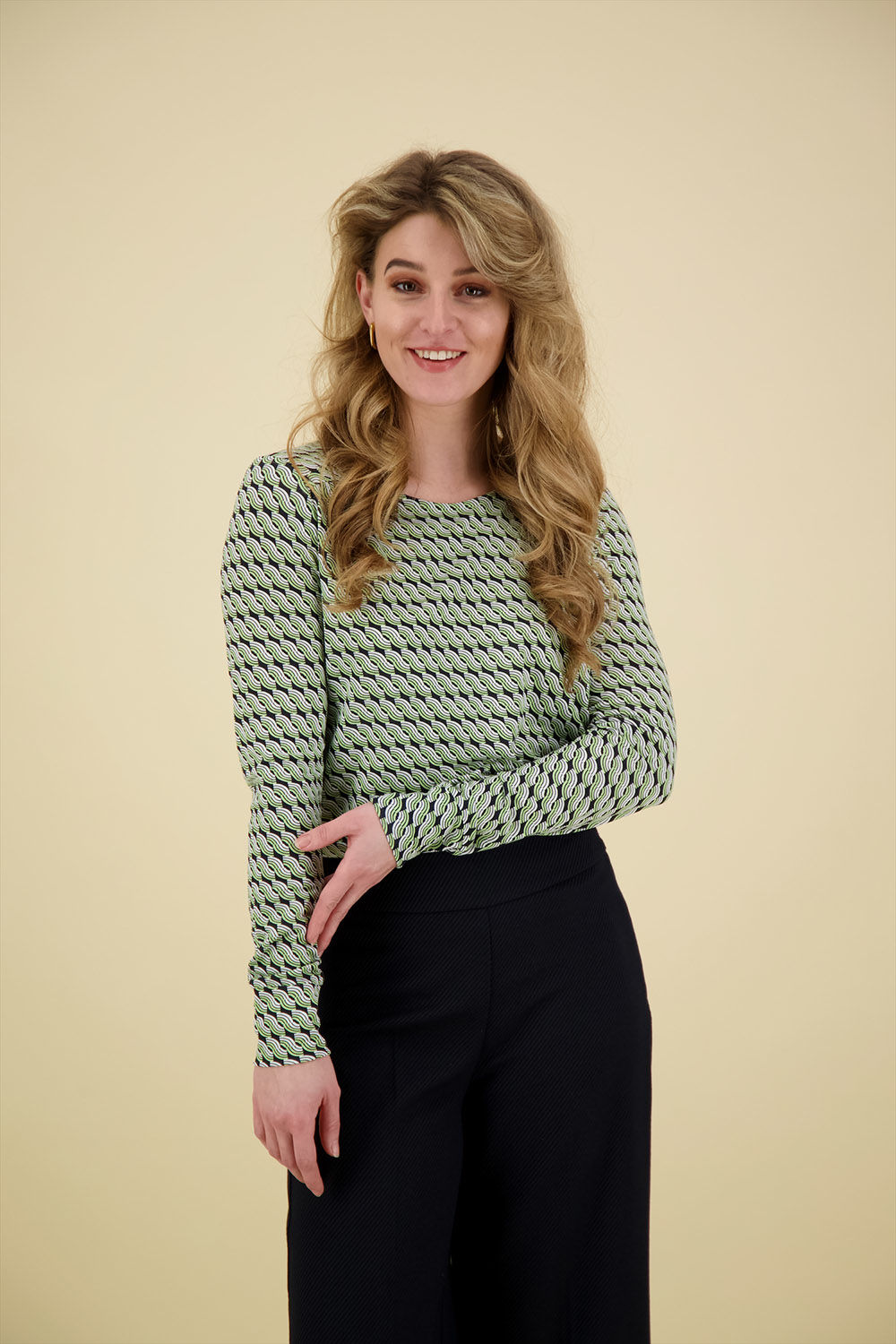 Opus Top Sutha wave Groen