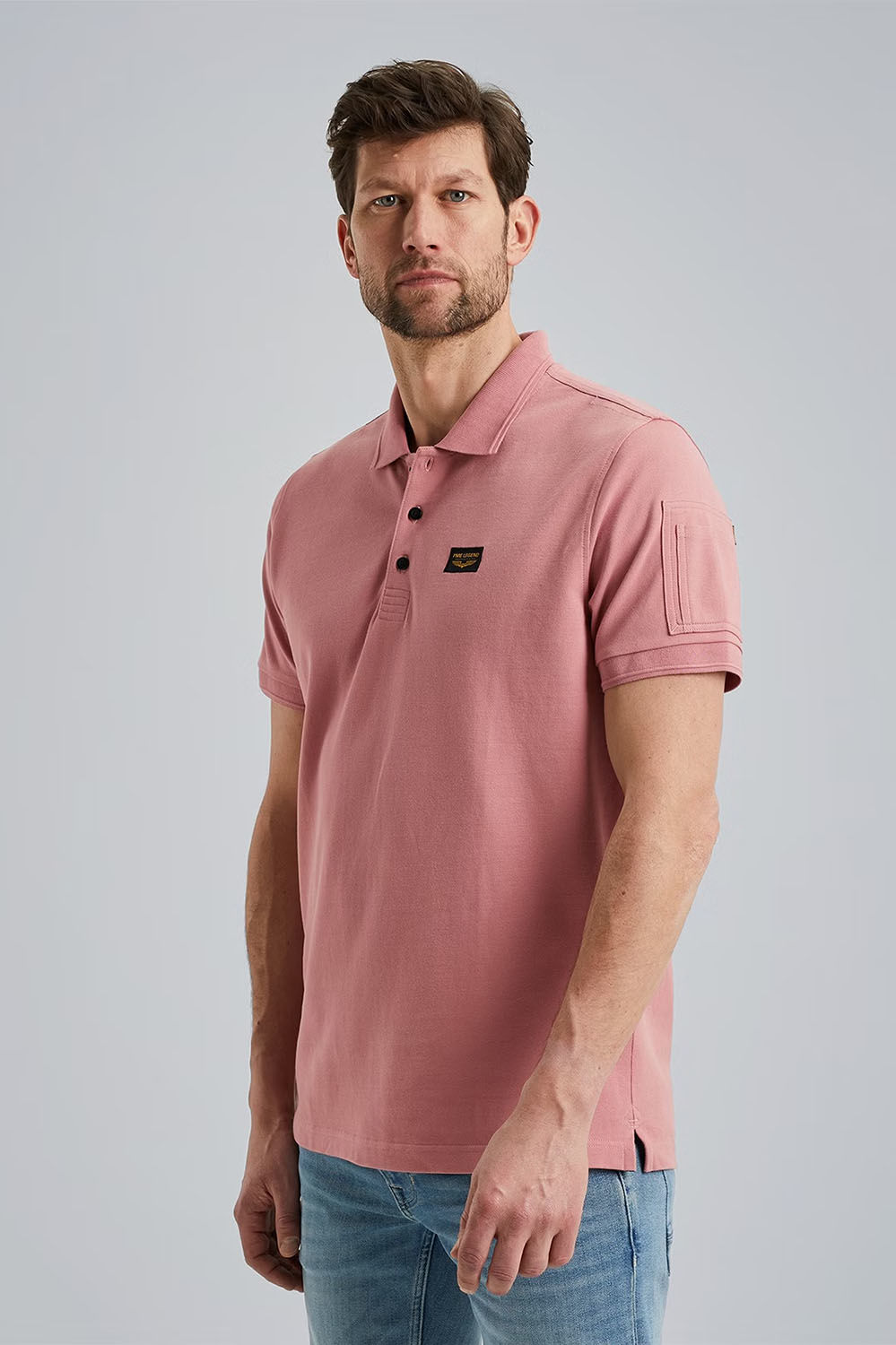 Pme Legend Short sleeve polo Trackway Roze