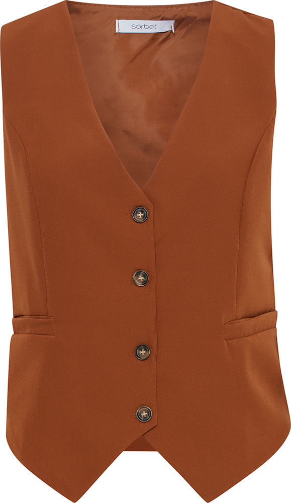 Sorbet SBANGELINA WAISTCOAT Bruin