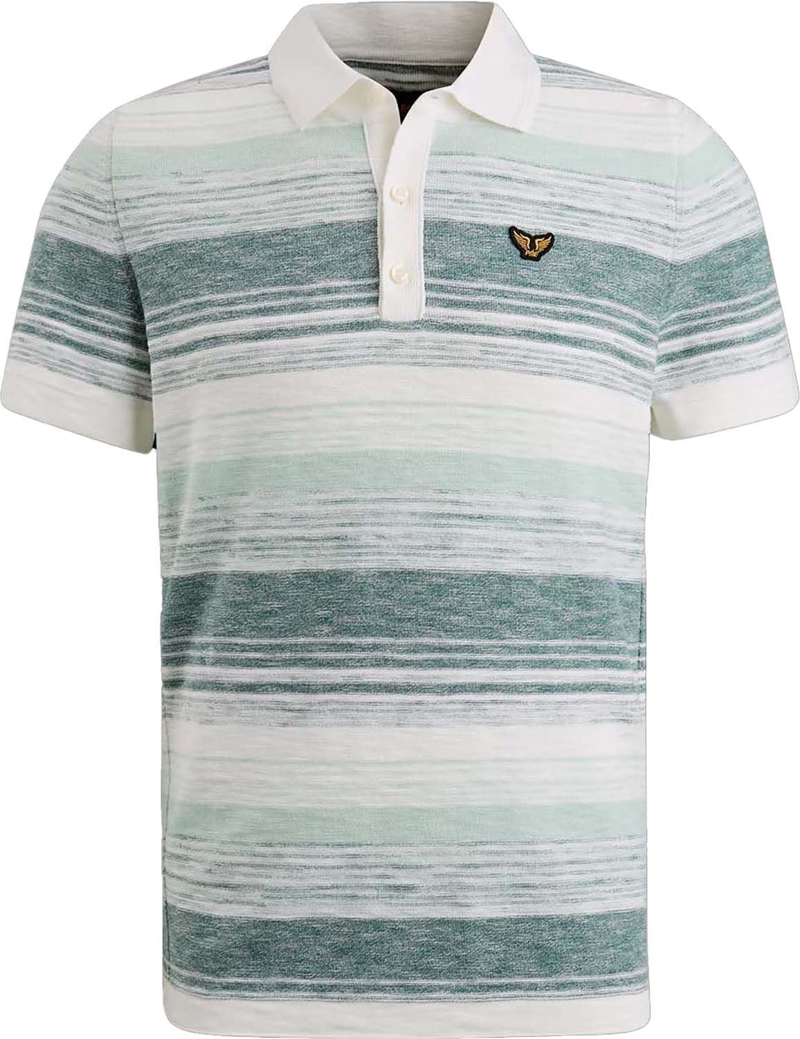 Pme Legend Short sleeve polo Cotton slub grad Grijs