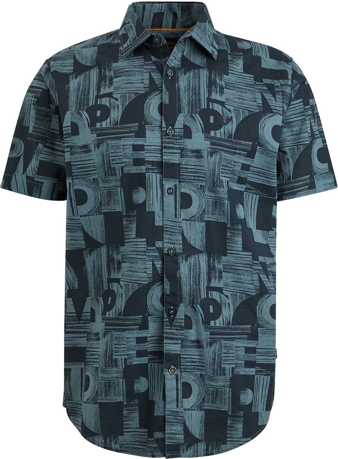 Pme Legend Short Sleeve Shirt Print on Ctn Sl Groen