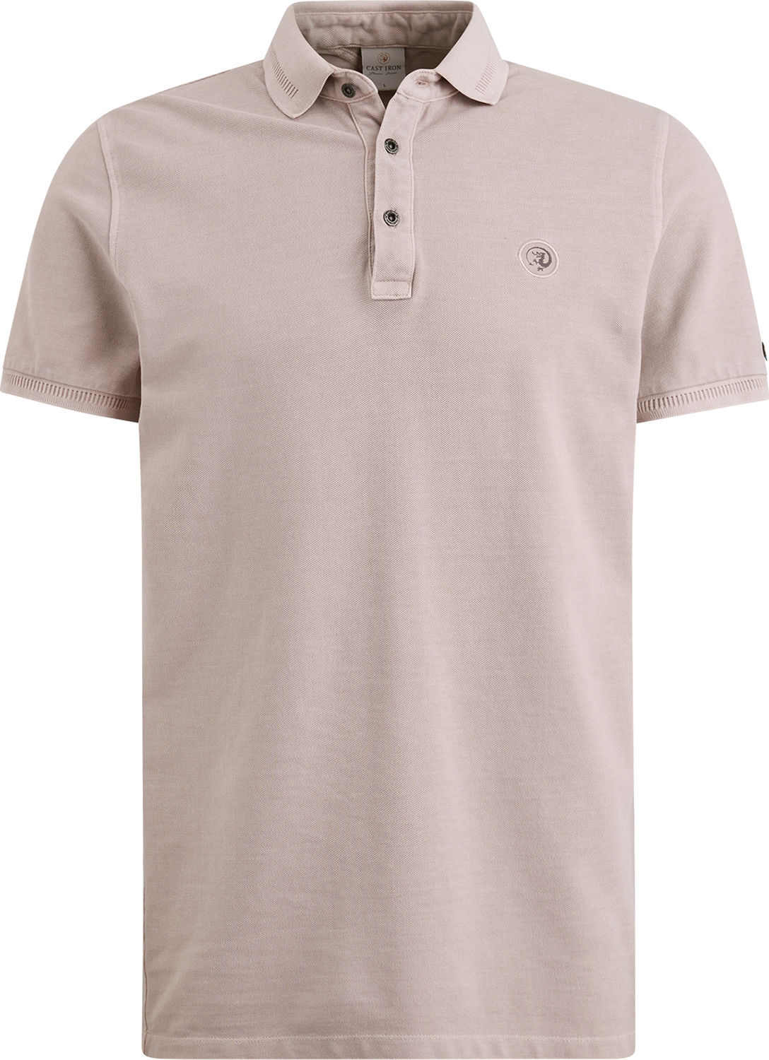 Cast Iron Short sleeve polo cotton gd pique Paars