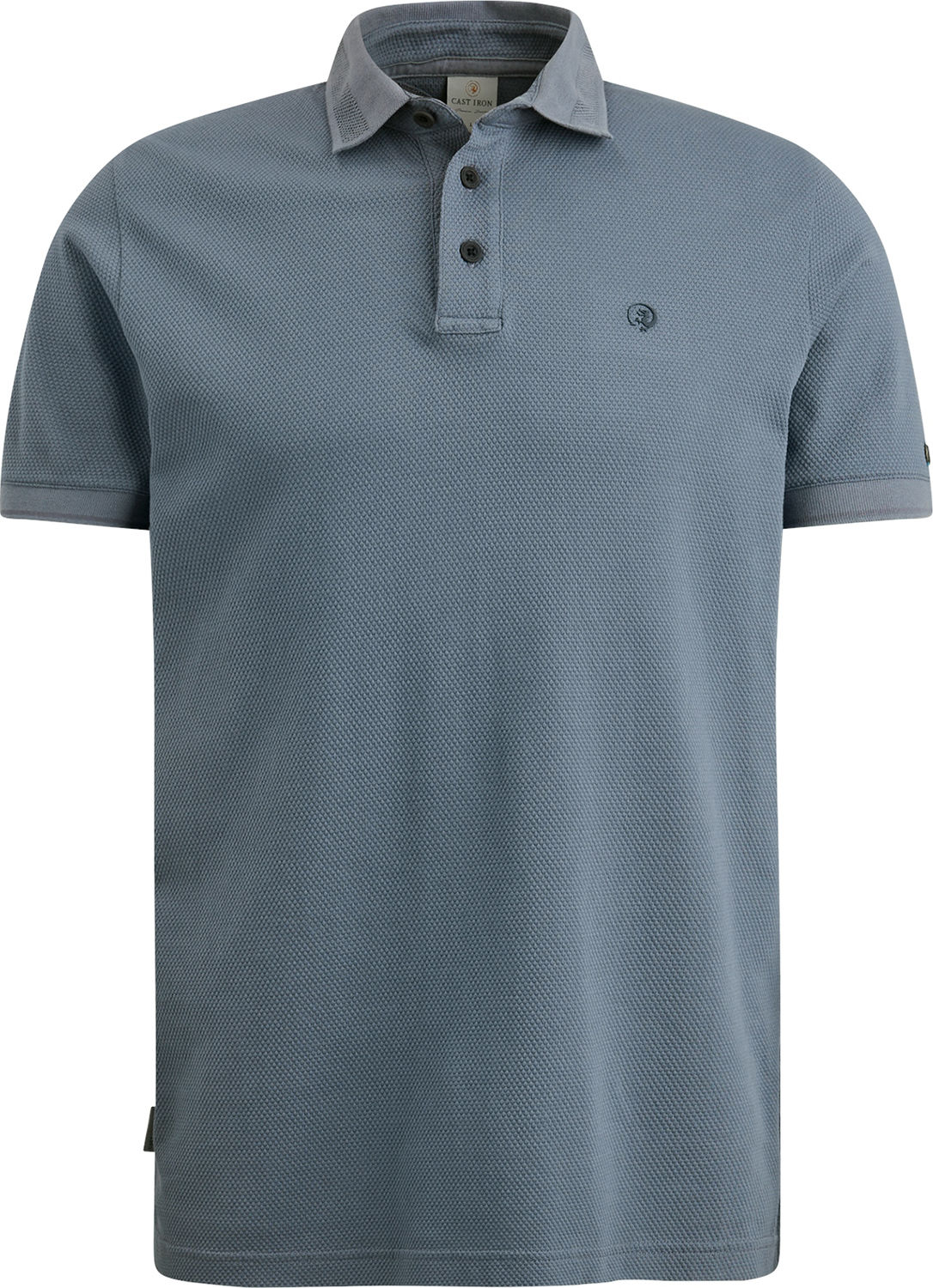 Cast Iron Short sleeve polo popcorn Grijs