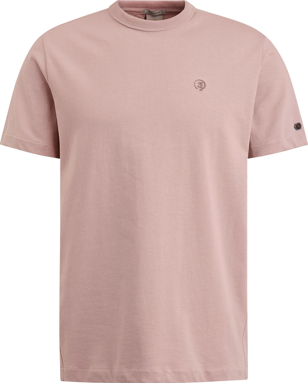 Cast Iron R-neck regular fit heavy cotton Paars