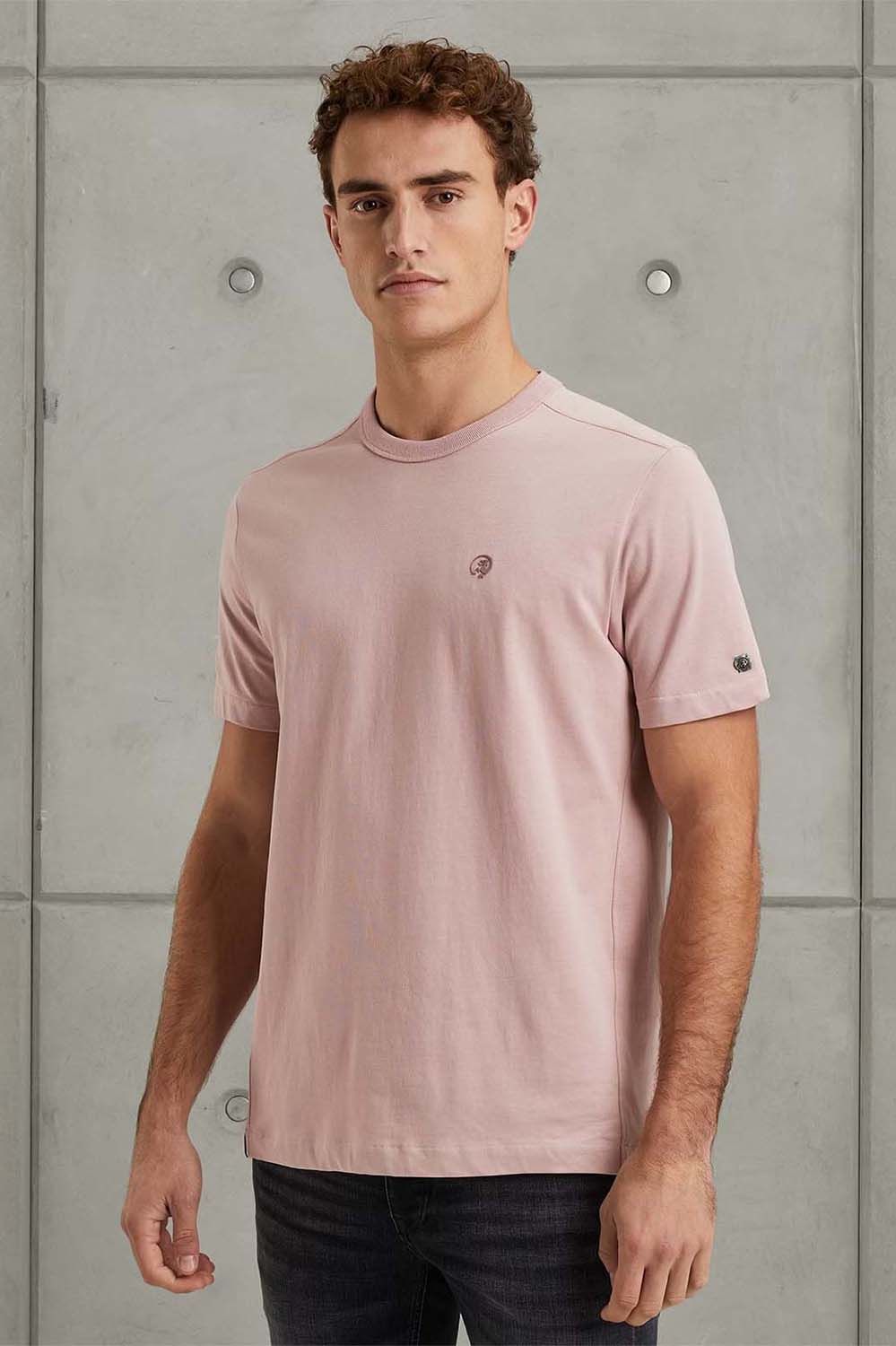 Cast Iron R-neck regular fit heavy cotton Paars