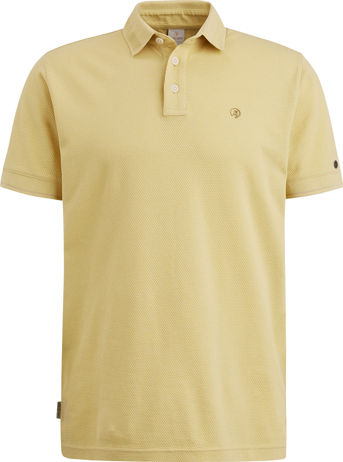 Cast Iron Short sleeve polo popcorn Groen
