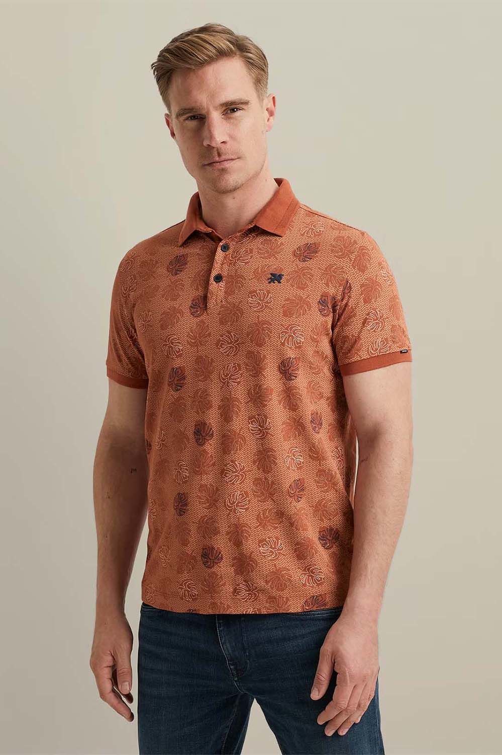 Vanguard Short sleeve polo stretch pique bl Rood