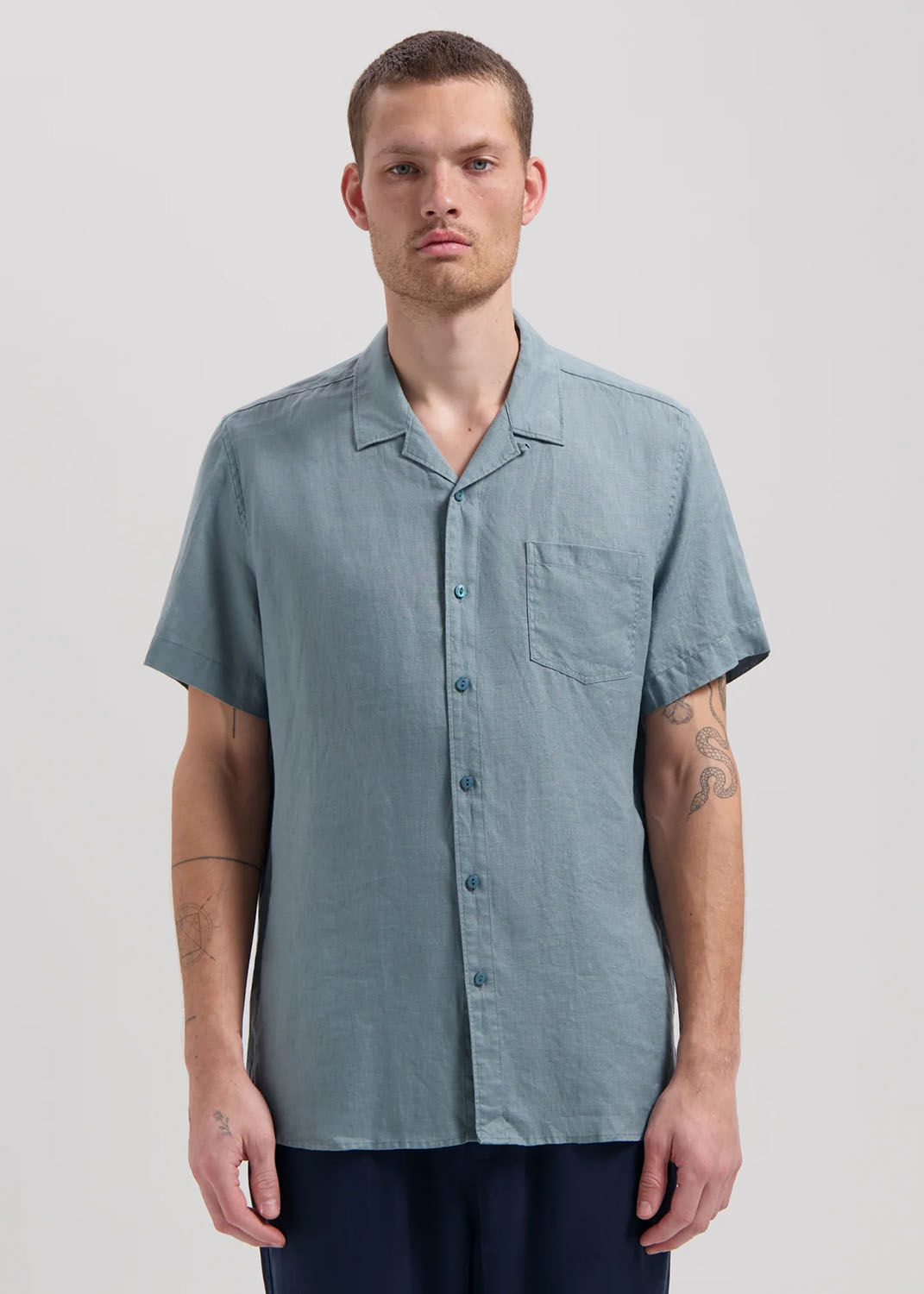 Dstrezzed Overhemd  Colter Resort Blauw