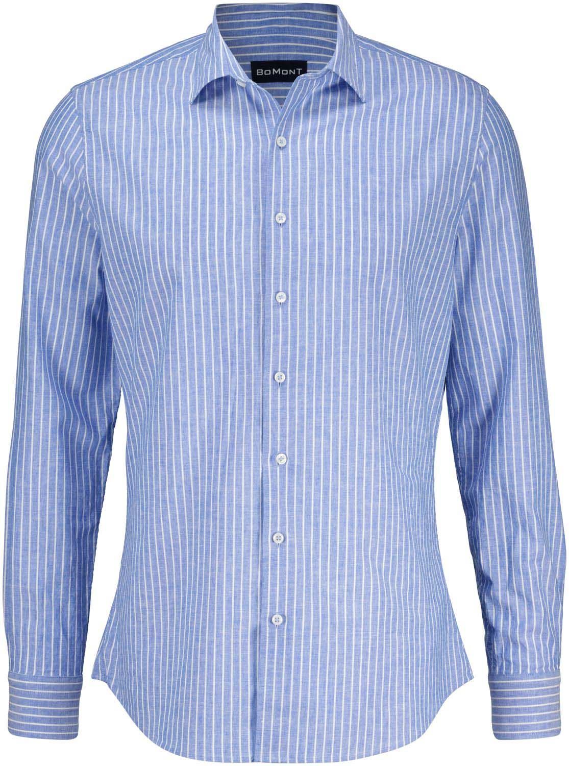 Bomont BMT SS8932-2 linen/cotton overhemd glx Blauw