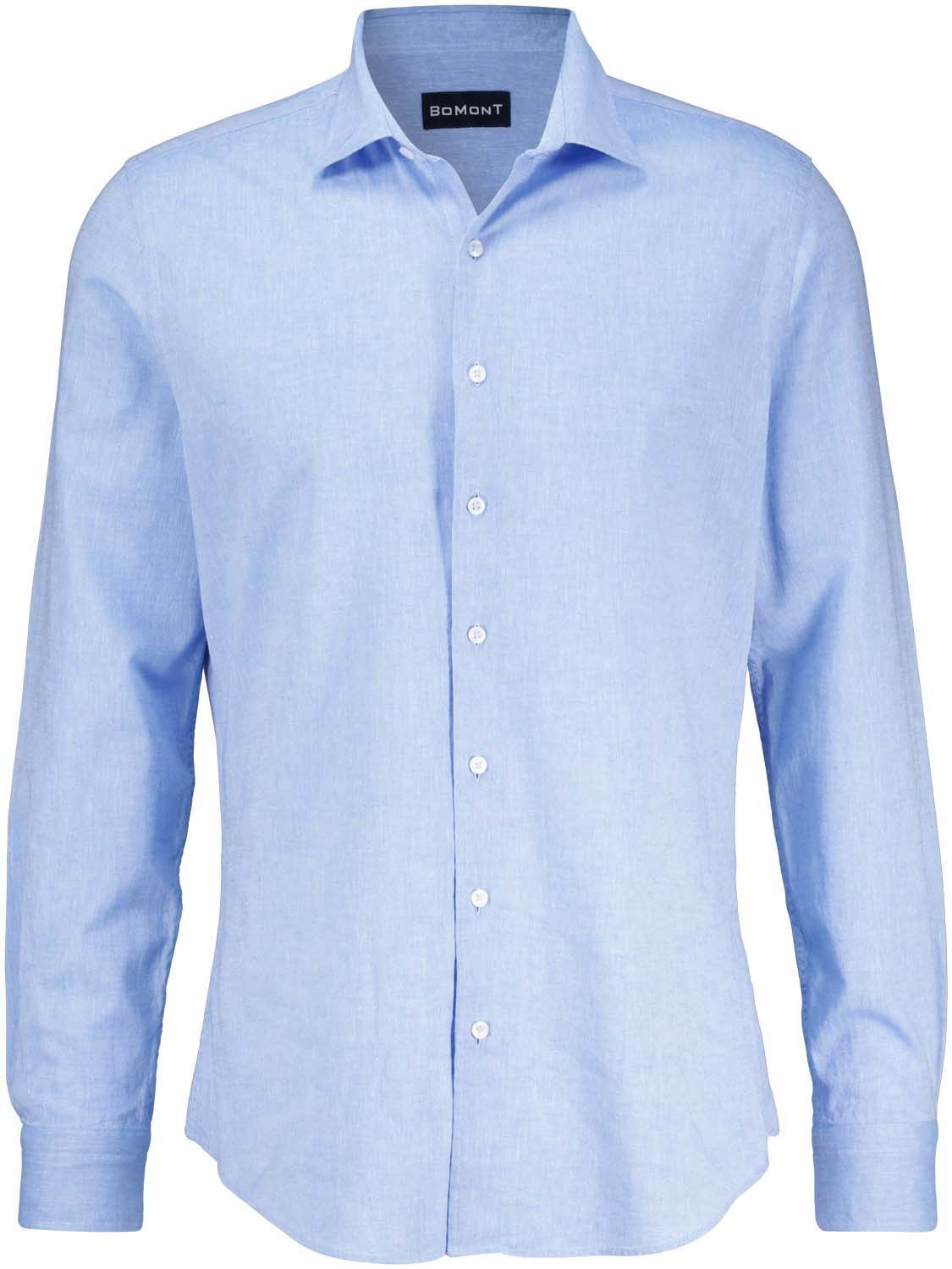 BMT 4S1034 linen/cotton overhemd Blauw