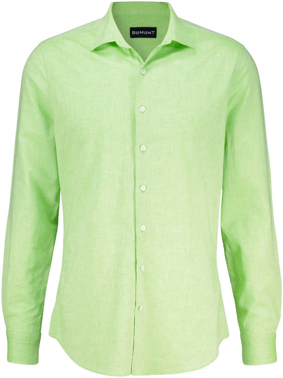BMT 4S1034 linen/cotton overhemd Lime