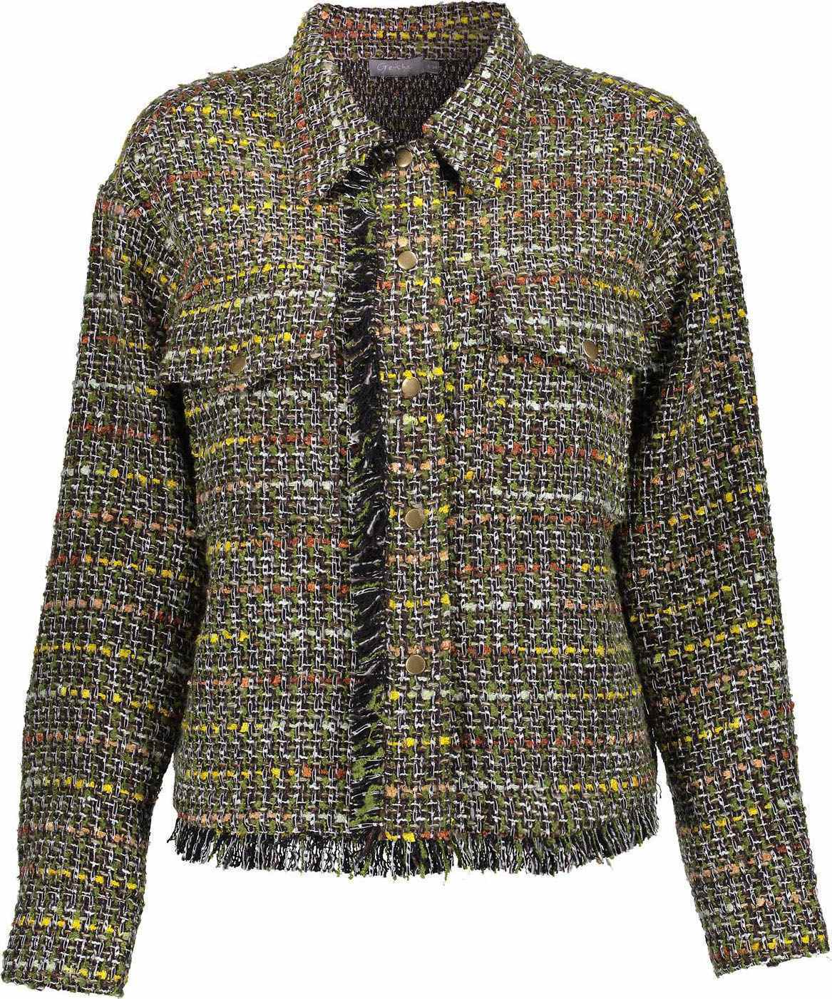 Geisha Jacket tweed Groen
