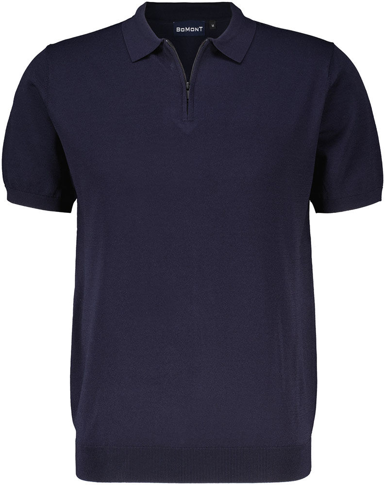 TFM zip polo Blauw