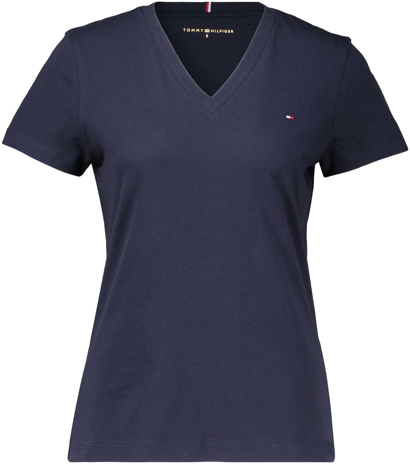 Tommy Hilfiger HERITAGE V-NECK TEE Blauw