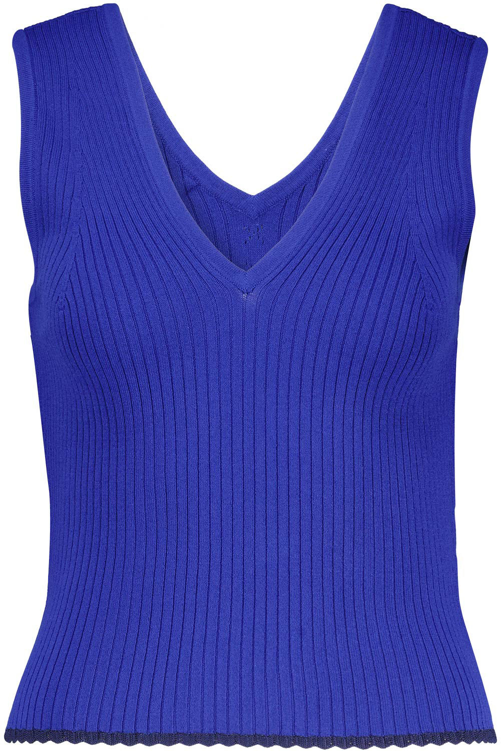 Scotch & Soda Tie back knitted tank Blauw