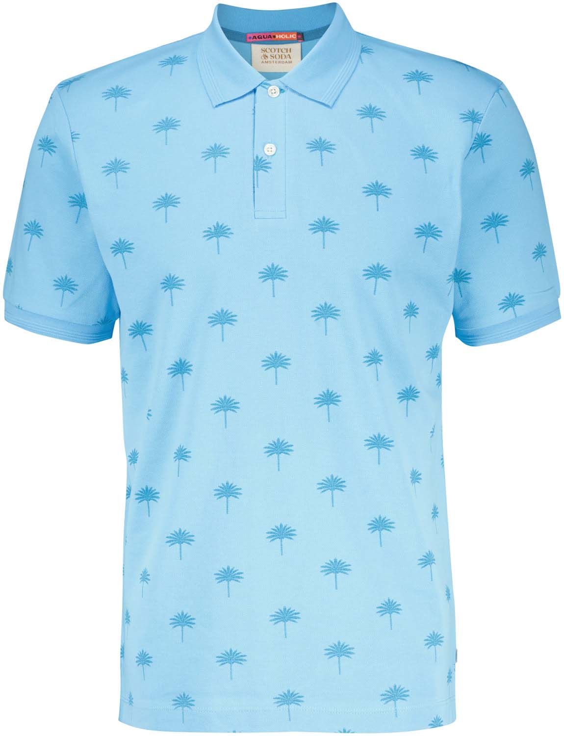 Scotch & Soda Mini AOP Polo Blauw