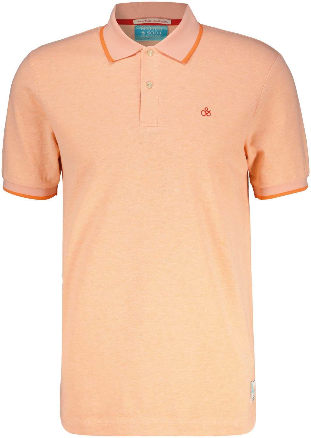 Scotch & Soda Melange Polo Rood