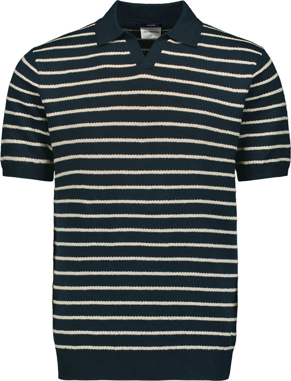 No Excess Pullover Short Sleeve Polo 2 Colour Blauw