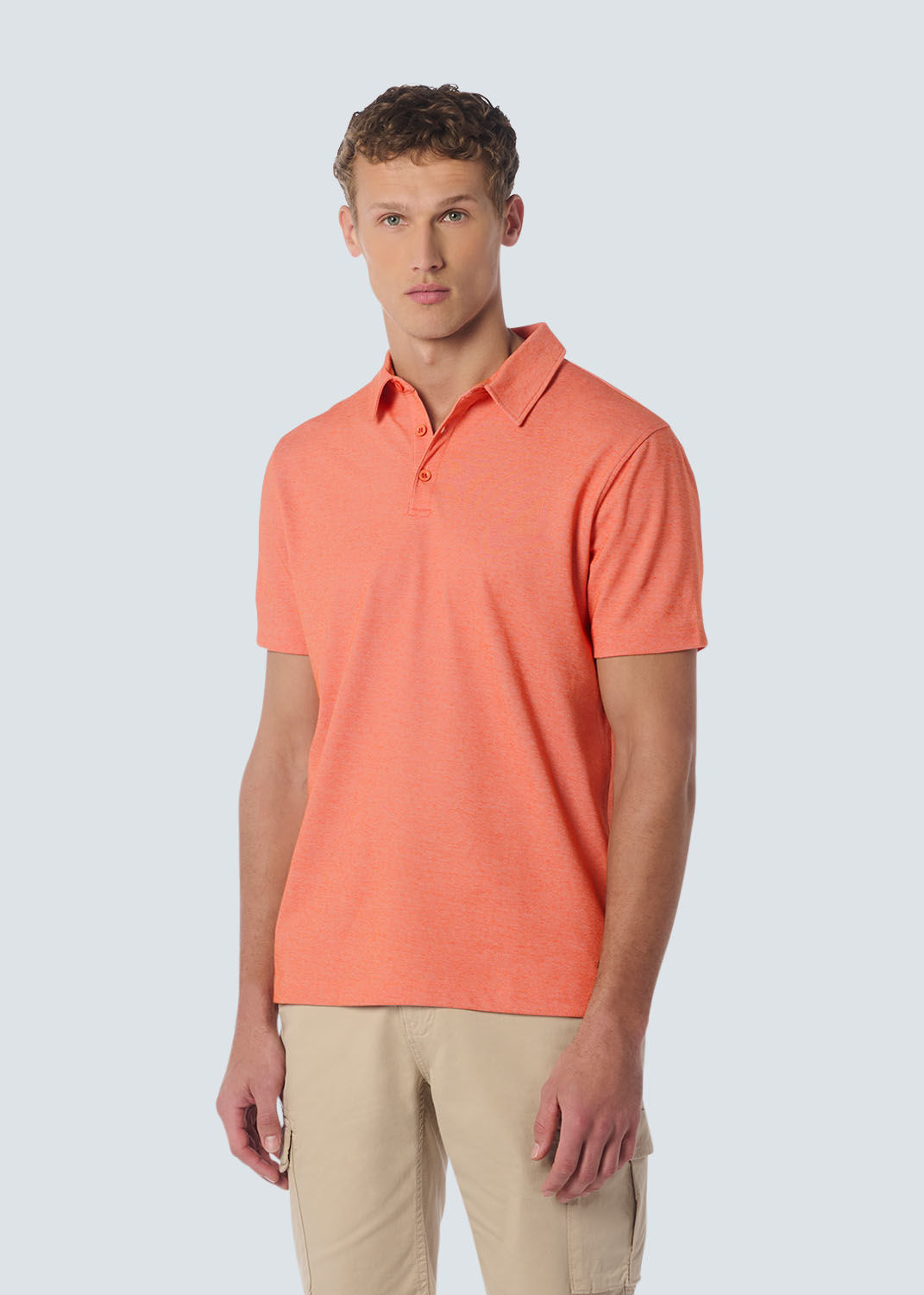 No Excess Polo 2 Coloured Pique Oranje