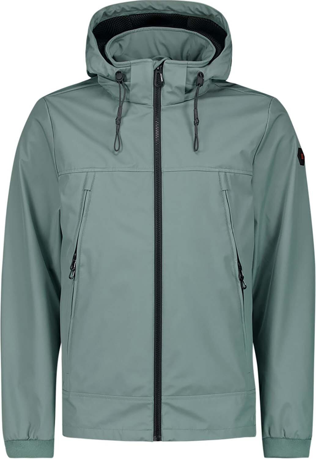 No Excess Jacket Mid Long Hooded Groen