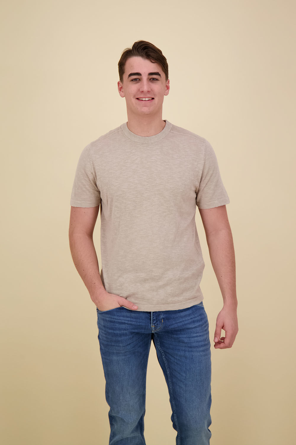 Selected Homme T-shirt Berg Kaki