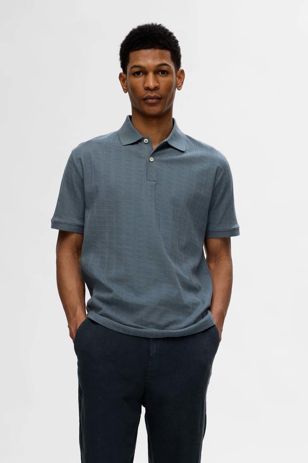 Selected Homme Polo Jett Blauw