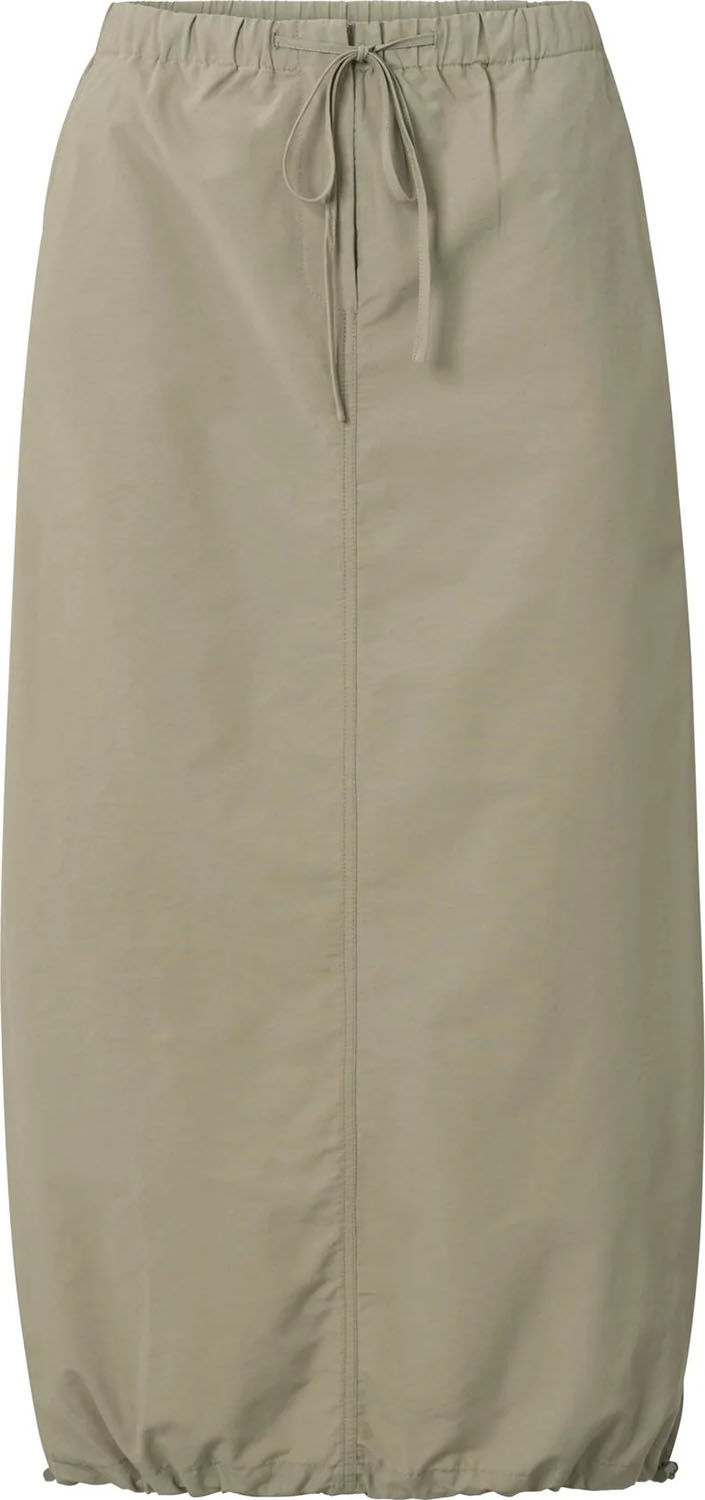 Yaya Nylon cargo midi skirt with el Wit
