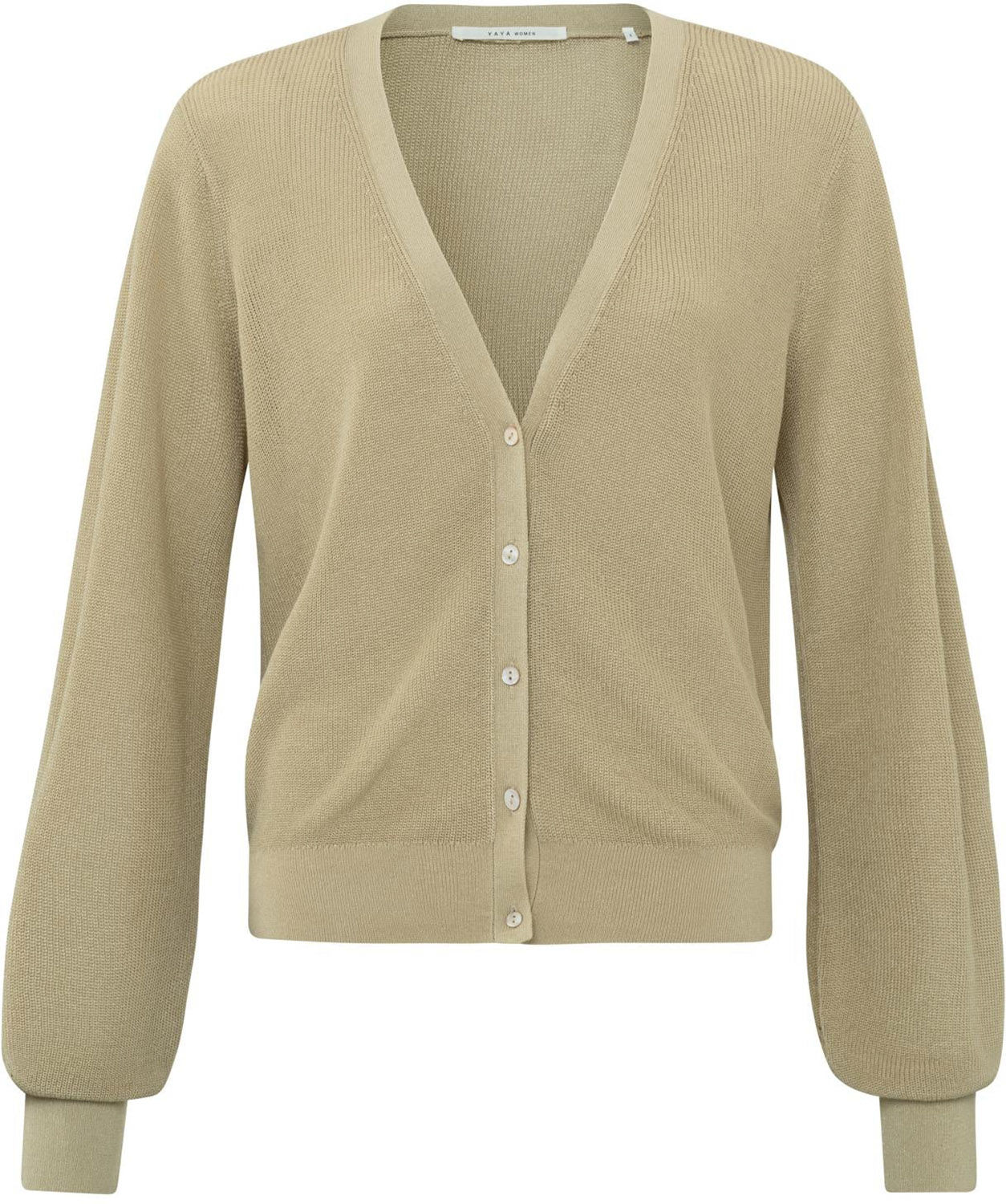 Yaya Short cardigan ls Groen
