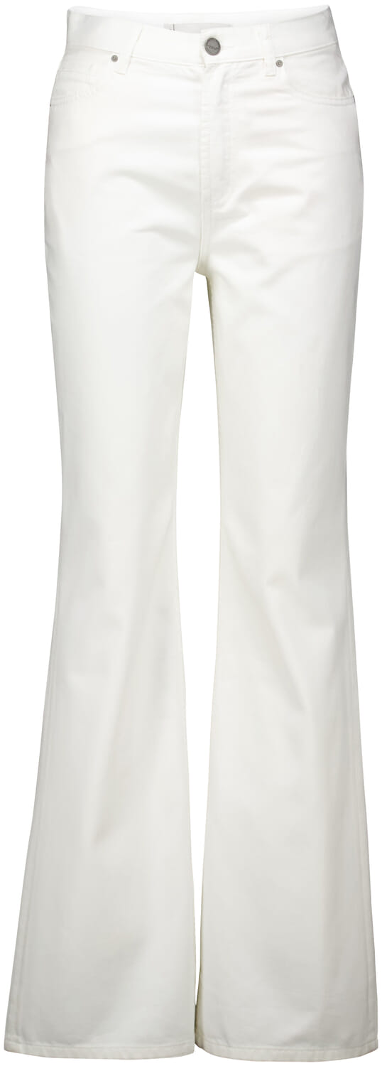 Yaya Loose wide leg denim Wit