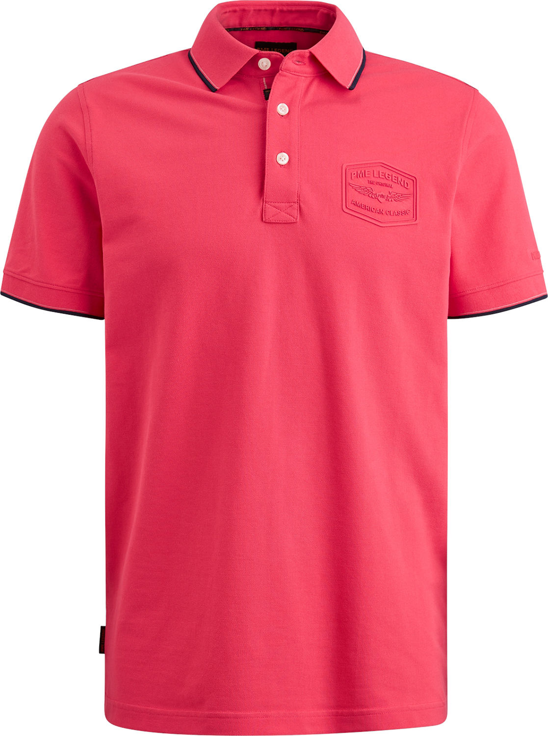 Pme Legend Short sleeve polo Stretch pique pa Roze