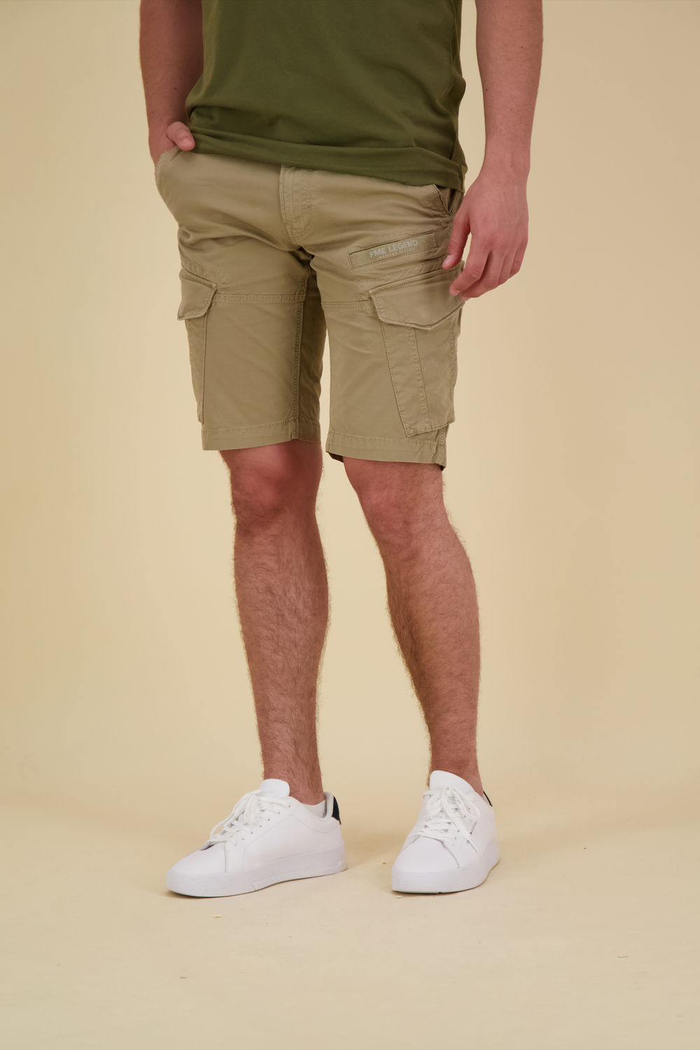Pme Legend NORDROP CARGO SHORTS STRETCH TWILL Groen