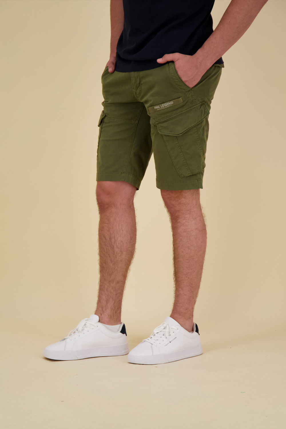 Pme Legend NORDROP CARGO SHORTS STRETCH TWILL Groen