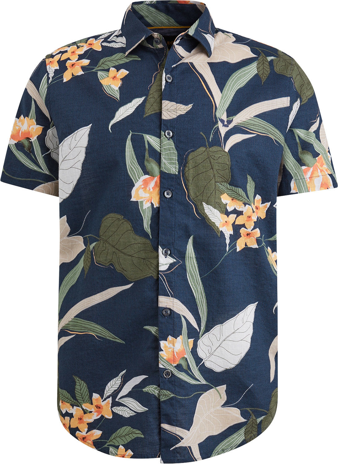 Pme Legend Short Sleeve Shirt Print On Ctn Sl Blauw