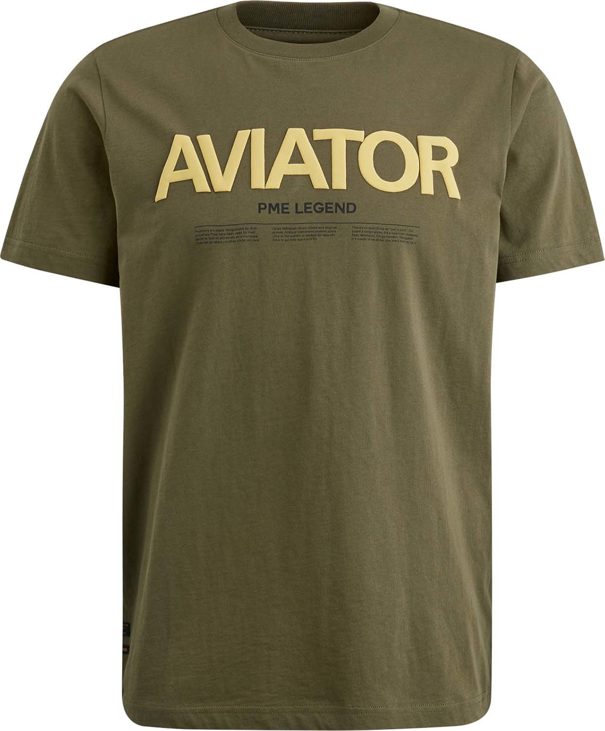 Pme Legend Short sleeve r-neck single jersey Groen
