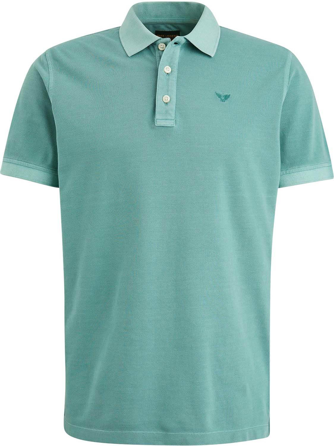 Pme Legend Short sleeve polo Pique garment dy Blauw