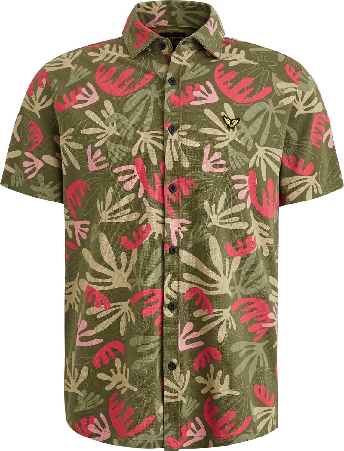 Pme Legend Short Sleeve Shirt Print On Jersey Groen