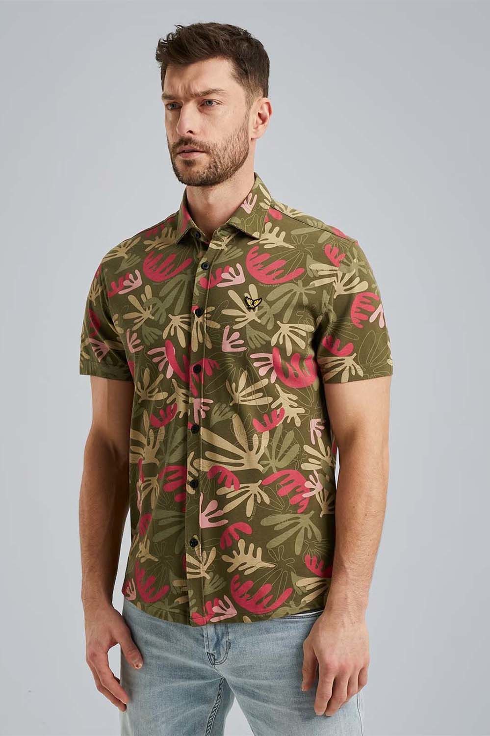 Pme Legend Short Sleeve Shirt Print On Jersey Groen
