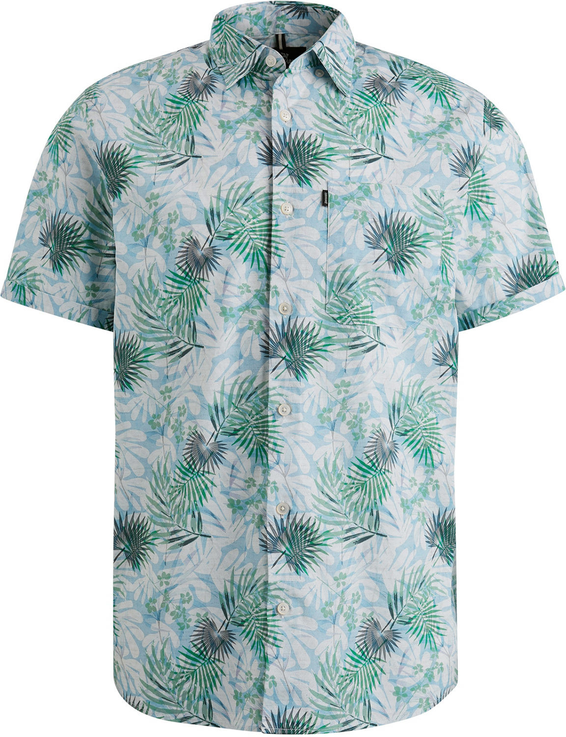 Vanguard Short Sleeve Shirt Print on fine p Wit