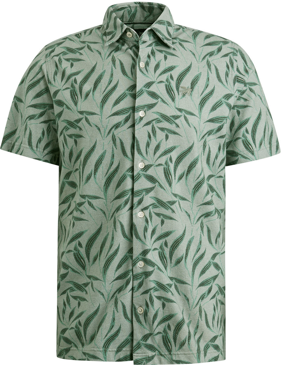 Vanguard Short Sleeve Shirt Print on pique Bruin
