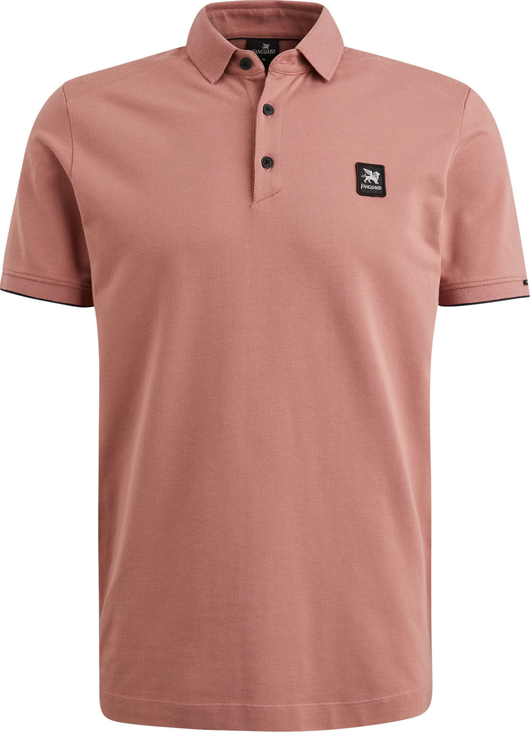 Vanguard Short sleeve polo pique gentleman' Zwart