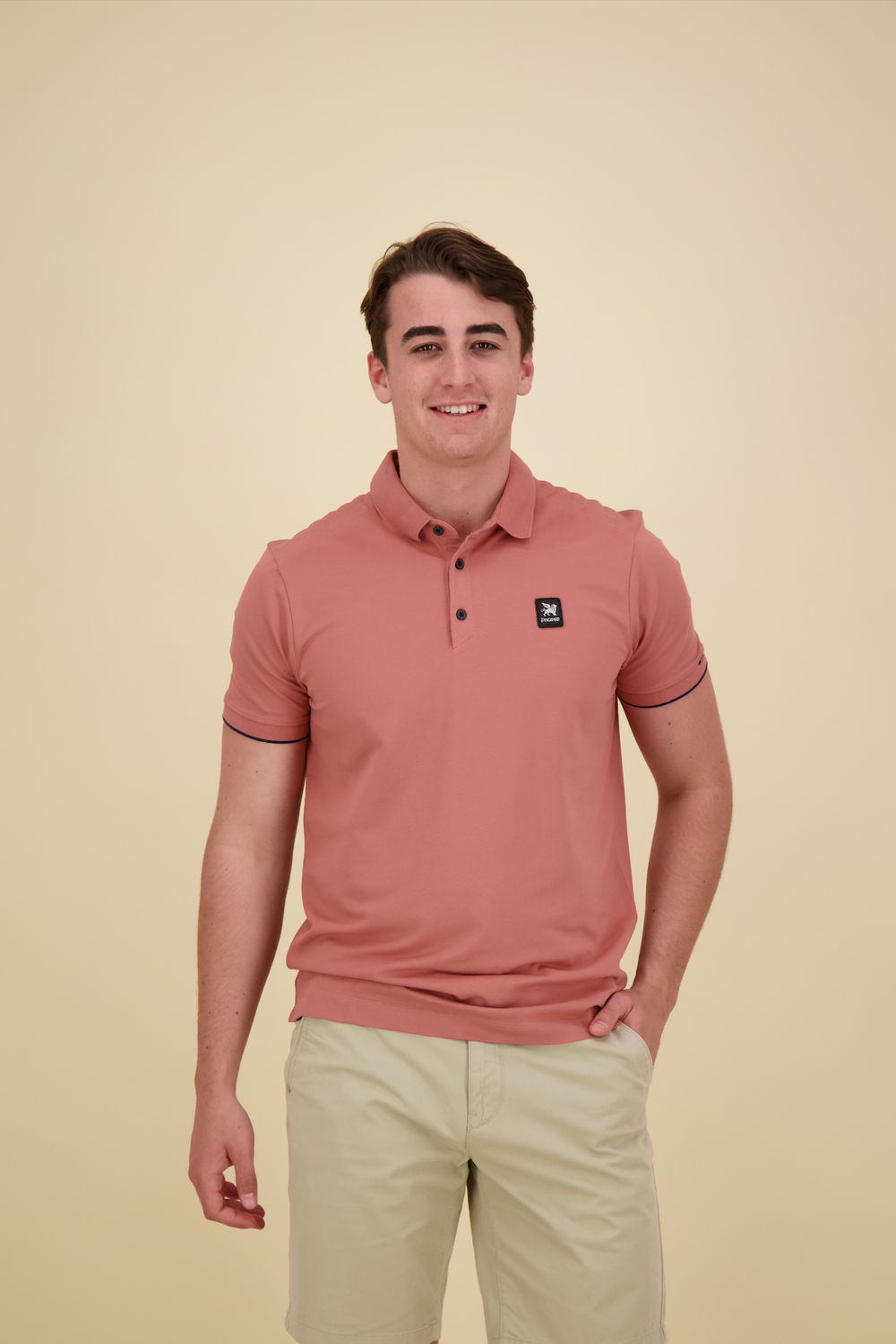 Vanguard Short sleeve polo pique gentleman' Zwart