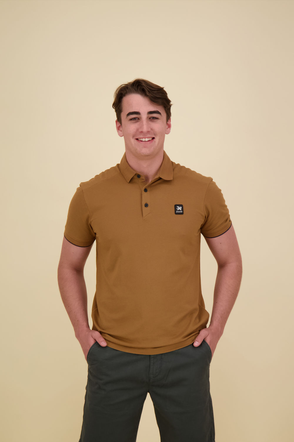 Vanguard Short sleeve polo pique gentleman' Roze