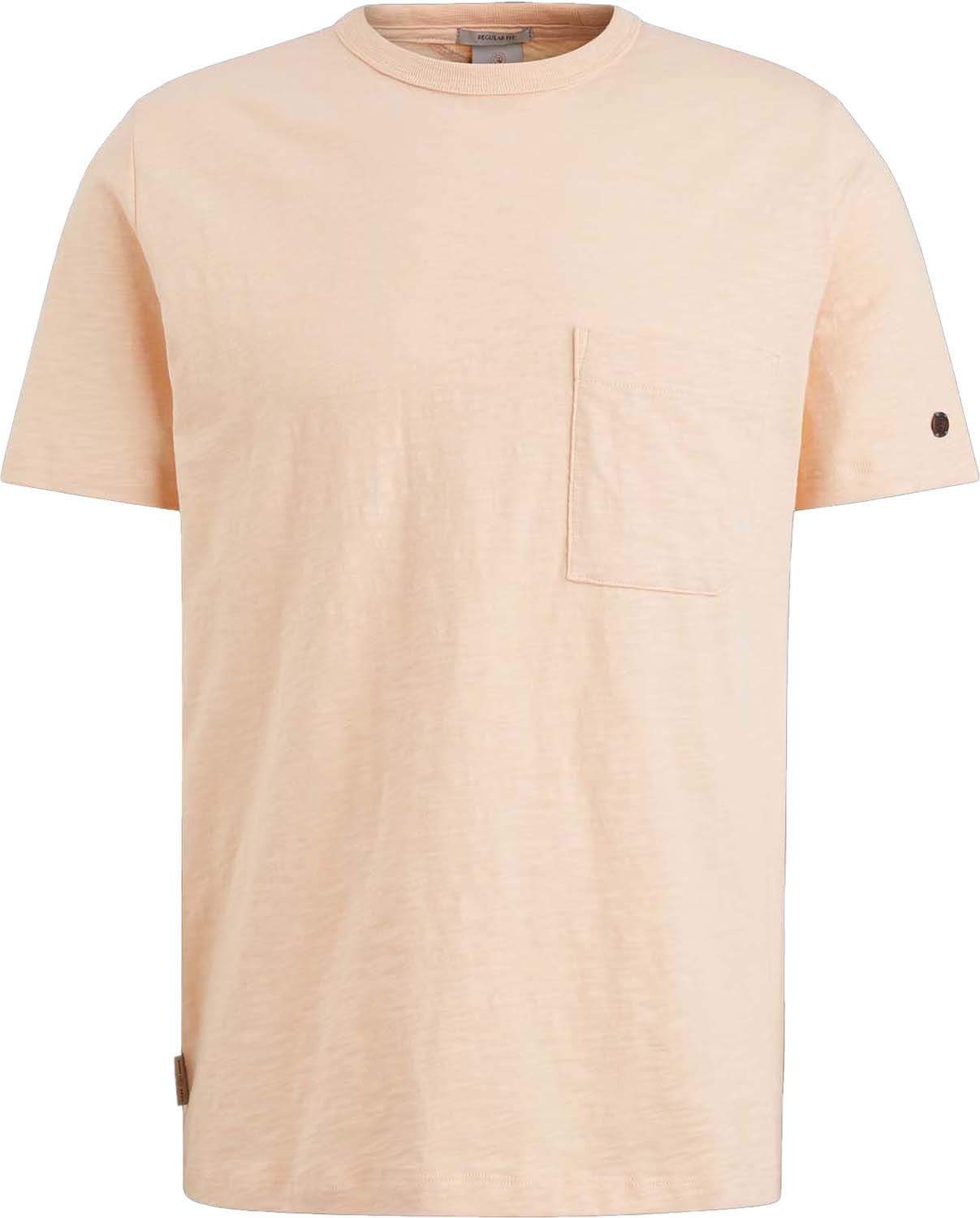 Cast Iron Short sleeve r-neck regular fit co Oranje